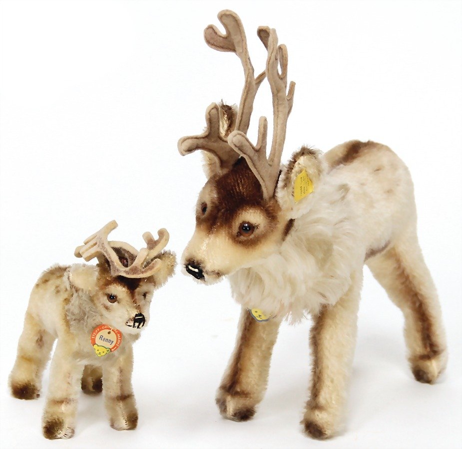 STEIFF 2 pieces, Renny, with chest label, 17 cm, 1 x (1 of 1)