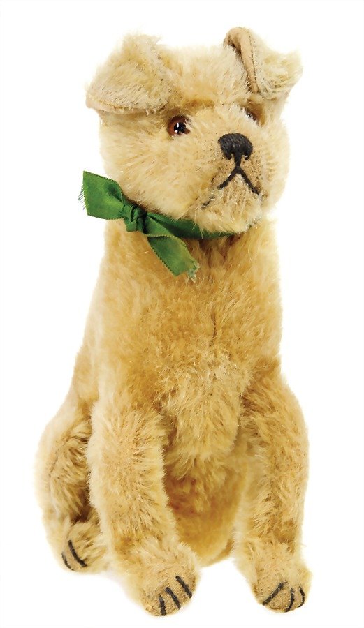 STEIFF Irish Terrier Gwen, sitting, '20s, 21.5 cm, with (1 of 1)