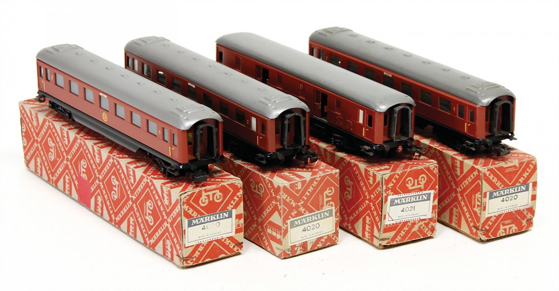 MÄRKLIN H0, 4 pieces, 3 x 4020, Swedish passenger (1 of 1)