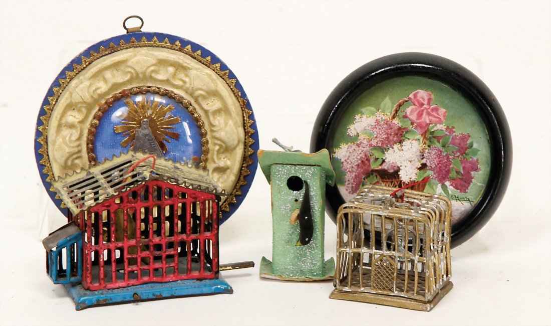 birdcage, tin, birdcage, Penny Toy, sheet metal, (1 of 1)