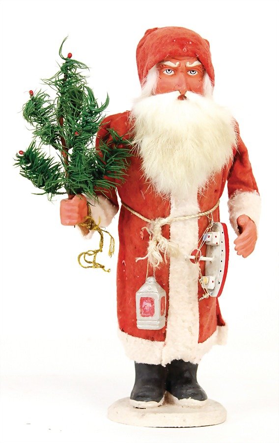 Santa Claus, Candy container, 30 cm, mass- ace, felt (1 of 1)