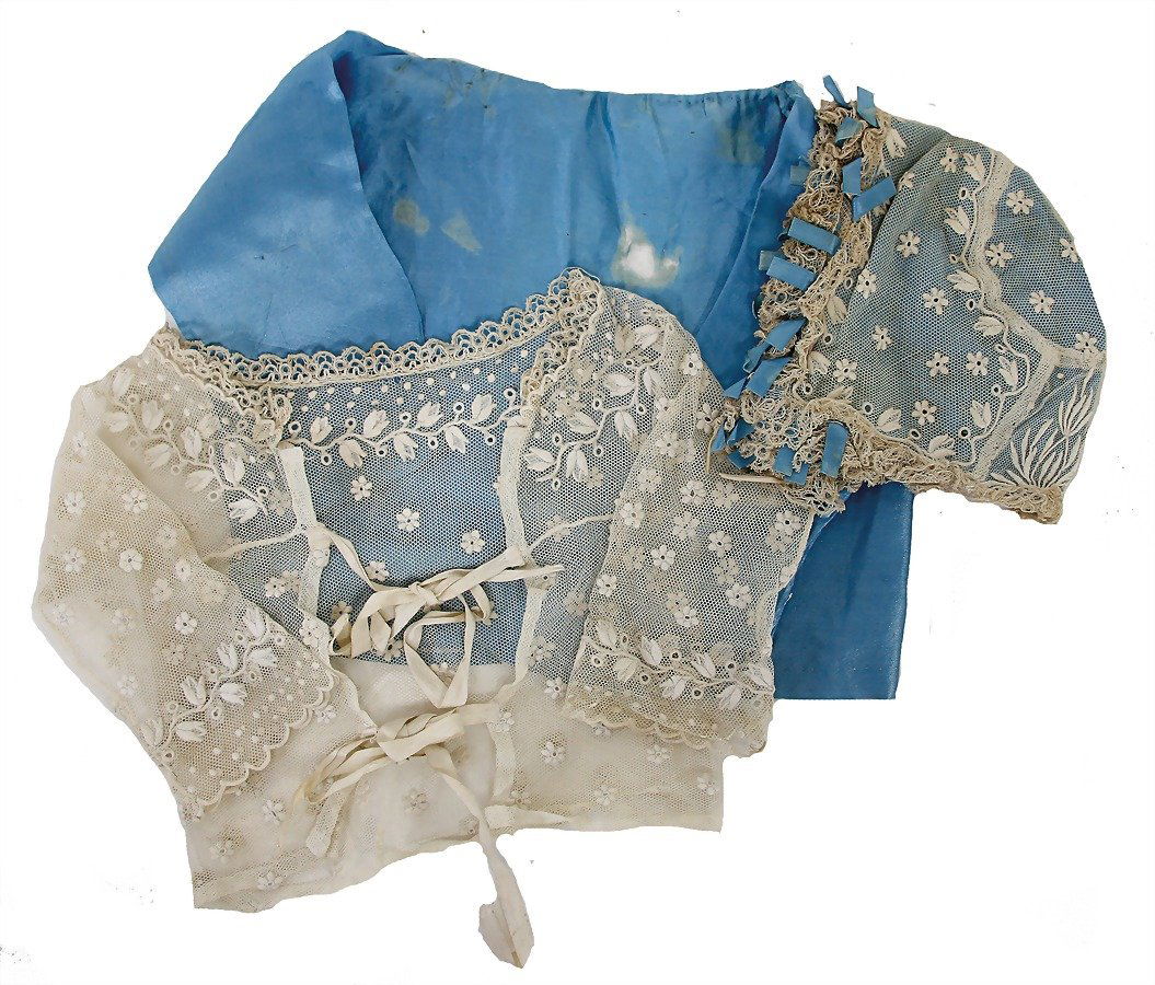 unusual mixed lot, light blue silk shirt, with suitable (1 of 1)