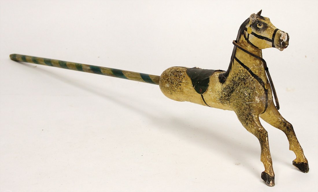 hobby horse, wood, c. 80 cm, flaws at the varnish, (1 of 1)
