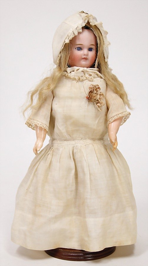 3-faces doll, porcelain, fix inset blue glass eyes, (1 of 3)