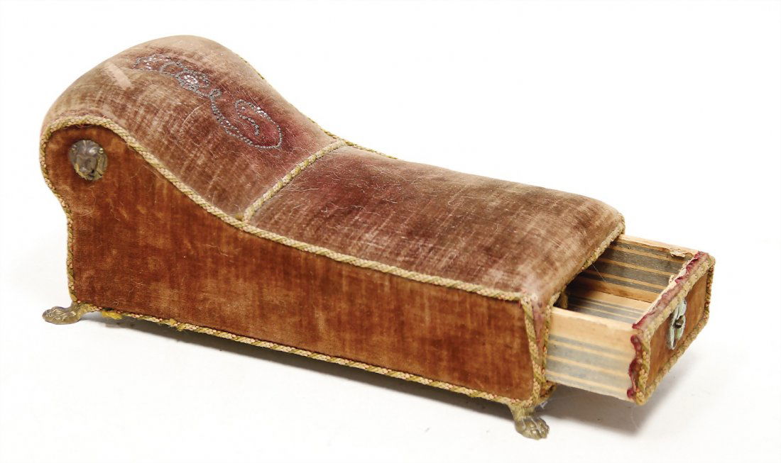 recamier, c. 1890, width: 23 cm, with drawer inside, (1 of 3)