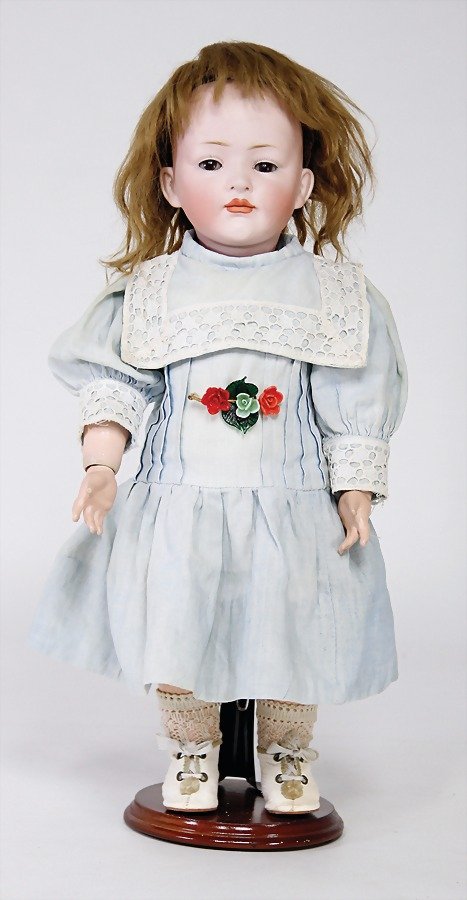 Hertel Sch 149, bisque porcelain character doll, 36 cm, (1 of 2)