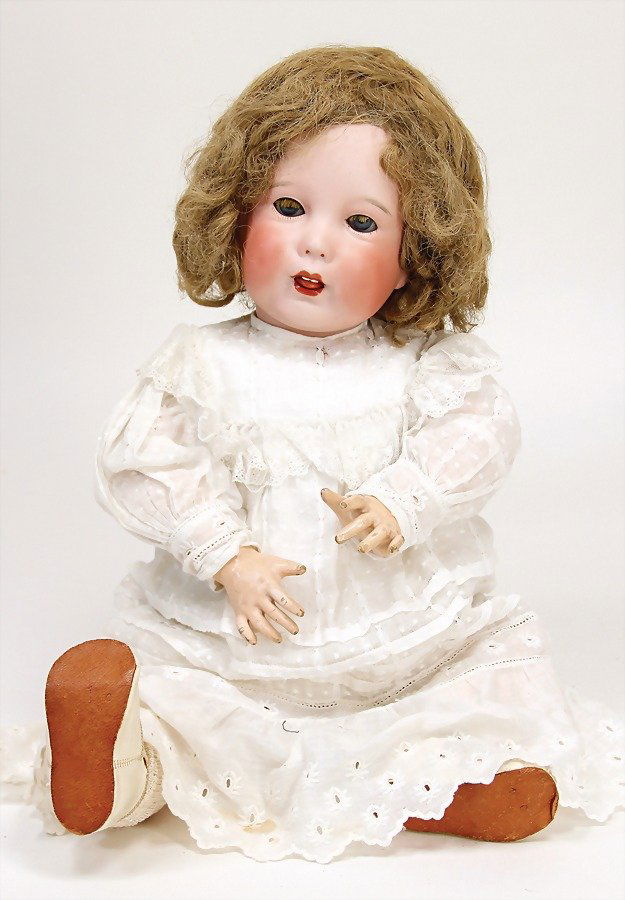 SFBJ 251, Biskuit-Porzellan-Charakter-Puppe, 46 cm, (1 of 1)