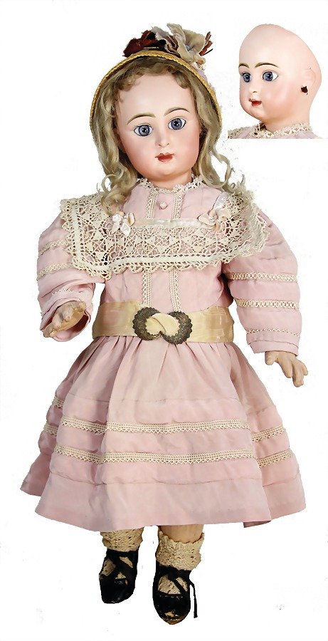 Biskuit-Porzellankopf-Puppe, Frankreich, Danielle & (1 of 1)