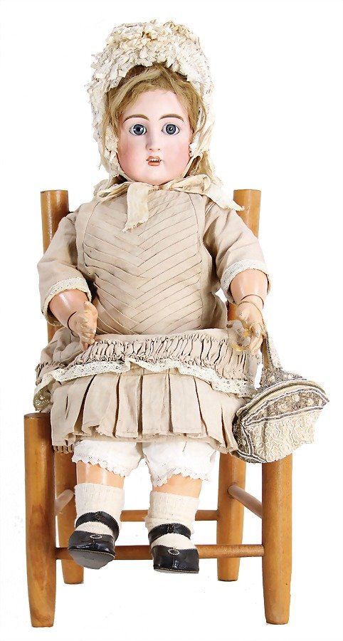 Biskuit-Porzellankopf-Puppe, gem. JULLIEN 10, 72 cm, (1 of 1)