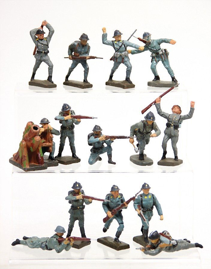 Elastolin u. Lineol, 2. Weltkrieg, Franzosen, Masse, (1 of 1)