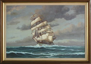 380 J Winfried Clipper Ship Painting Jul 23 2006 Burchard
