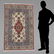 SEMI-ANTIQUE PERSIAN HK WOOL RUG, 4'7" X 7'2"
