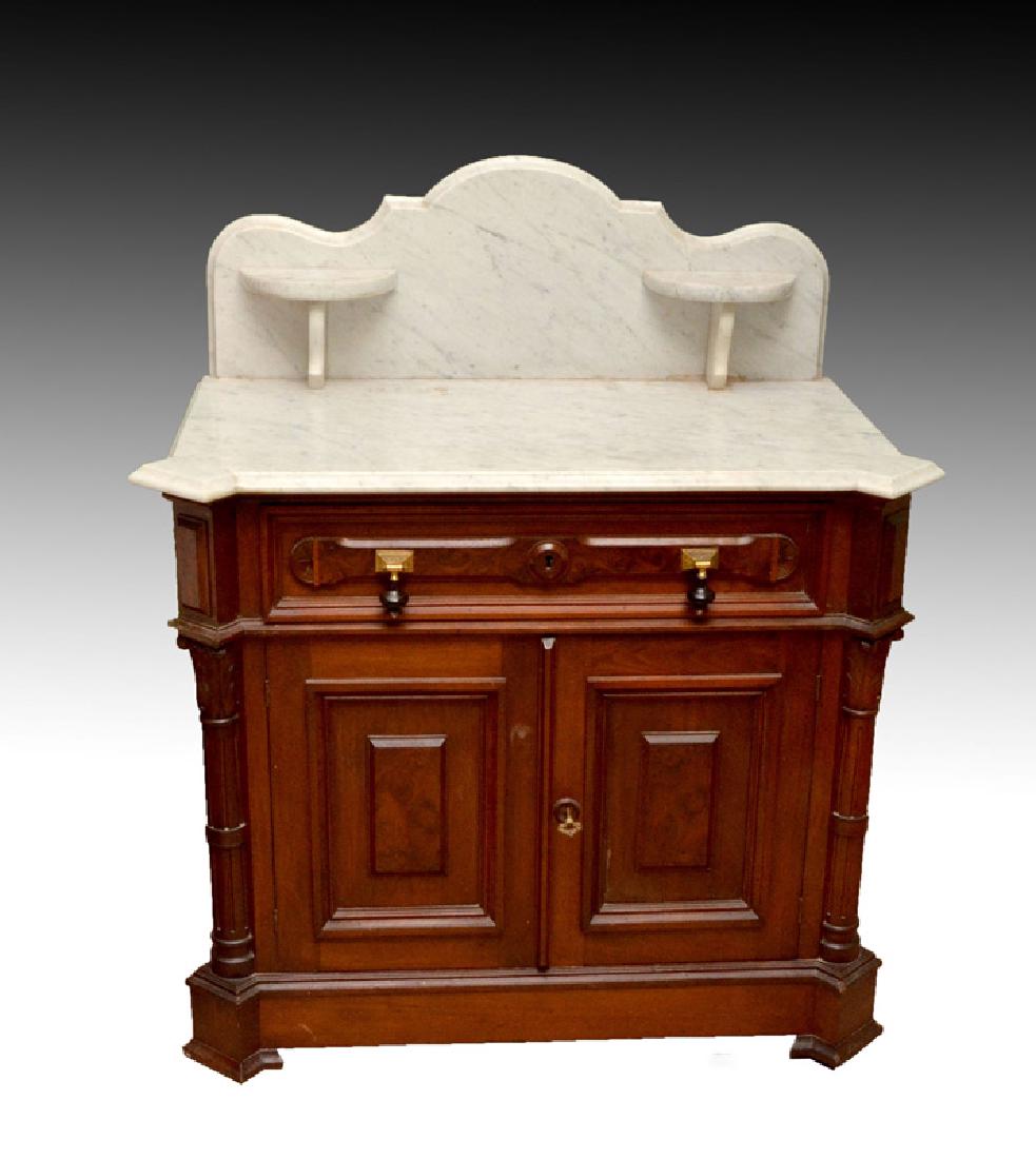 VICTORIAN MARBLE TOP WASH STAND Aug 20, 2017 Burchard Galleries Inc