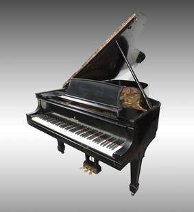 1930 STEINWAY EBONIZED MODEL B GRAND PIANO: 1929 STEINWAY EBONIZED MODEL B GRAND PIANO: The classic Model B piano by Steinway & Sons is often referred to as the "the perfect piano" by pianists. This piano made in 1929, serial number 269577,