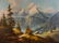 LARGE LUDWIG MUNNINGER PANORAMIC MOUNTAIN LANDSCAPE
