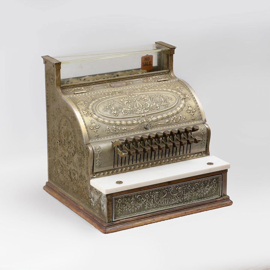 BRASS NATIONAL CASH REGISTER 332