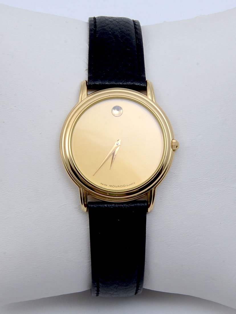 Mens Movado Gold Face Museum Watch