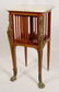 17: FRENCH REVOLVING MARBLE TOP ORMOLU BOOK CASE