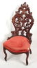 3: ROCOCO CARVED MAHOGANY SIDE CHAIR