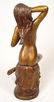 440: LARGE CONTEMPORARY BRONZE SEATED NUDE FEMALE - 2