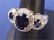 1153: 4.5ctw SAPPHIRE & DIAMOND RING 14K SZ7.25 6.6GR N
