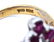 2 TONE 18K RUBY & DIAMOND CLUSTER RING - 5