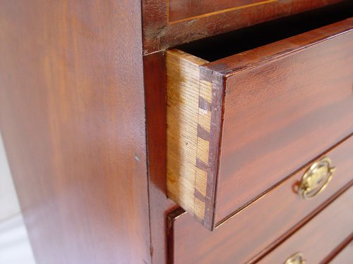 ENGLISH MAHOGANY CHEST, CA 1840 - 3