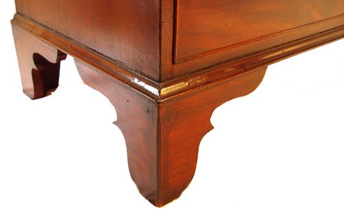 ENGLISH MAHOGANY CHEST, CA 1840 - 4