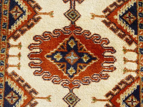 HAND TIED CARPET RUNNER 2'7'' x 11'8'' earthy tones - 2