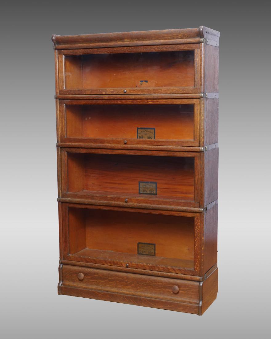 GLOBEWERNICKE CO. OAK STACKING BOOKCASE