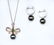 14K PEARL & DIAMOND NECKLACE/EARRINGS