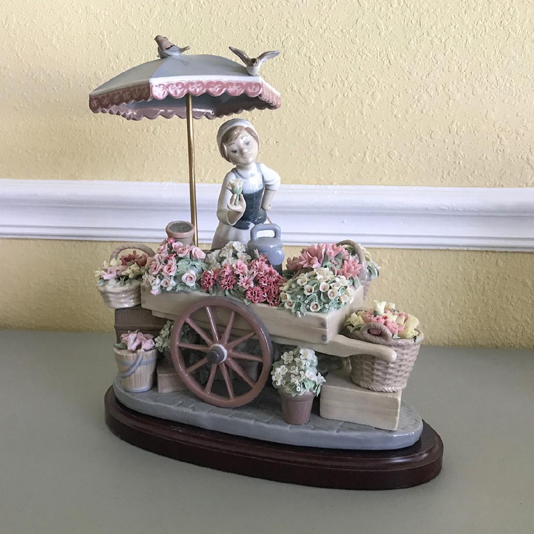 LLADRO ''FLOWERS OF THE SEASON'': LLADRO ''FLOWERS OF THE SEASON''- ''Flowers of the Season'', sculptor Jose Puche, issued 1983, 11.75'' h.