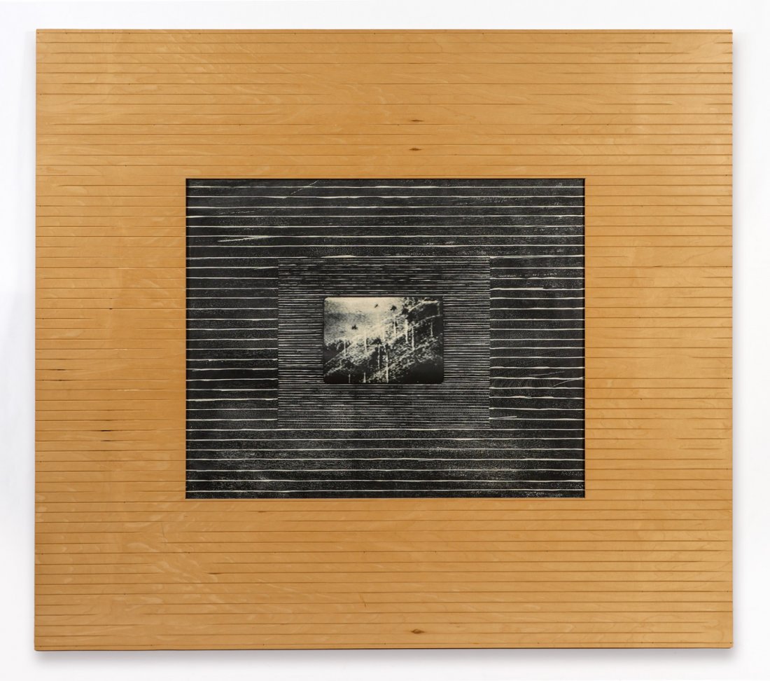 RESTREPO VIDEO GRABADO WOODBLOCK: RESTREPO, Jose, (Columbian, 1959): "Video Grabado", Hand cut woodblock/lithograph, 48" x 54" total. Can be purchased from USF Graphicstudio for $7500.