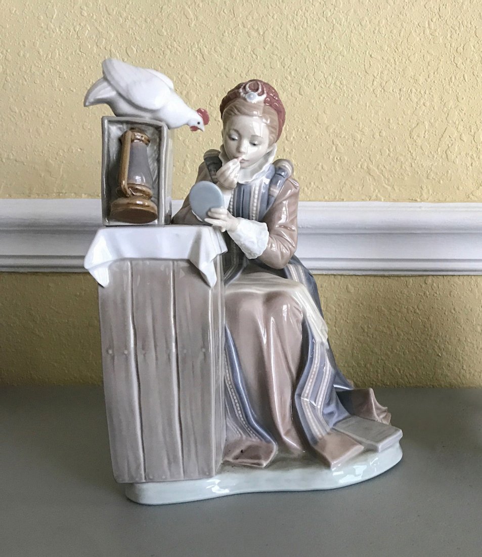LLADRO NORMAN ROCKWELL ''SUMMER STOCK'' FIGURINE: LLADRO NORMAN ROCKWELL ''SUMMER STOCK'' FIGURINE- ''Summer Stock'', sculptor Salvador Debon, issued 1982, retired 1984, 9.75'' h.