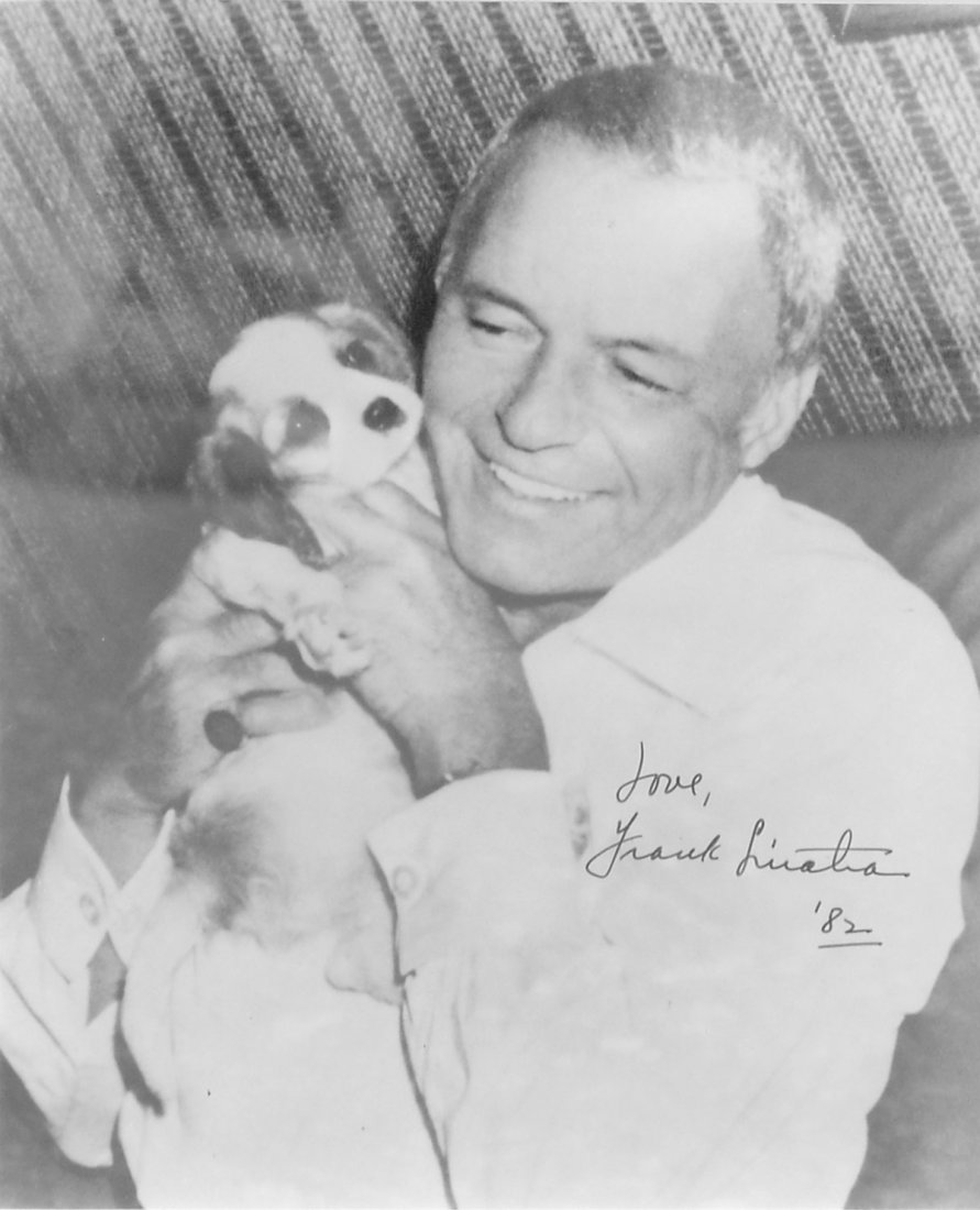 FRANK SINATRA AUTOGRAPHED PICTURE FROM DUNDEE ESTATE: FRANK SINATRA AUTOGRAPHED PICTURE: Exhibited in a London museum and hung in Angelo Dundee's office in Miami Florida. Provenance: Estate of Angelo Dundee, trainer of Muhammad Ali.