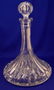 1143: 1905 GORHAM SERVING TRAY & 4 CRYSTAL DECANTER - 7