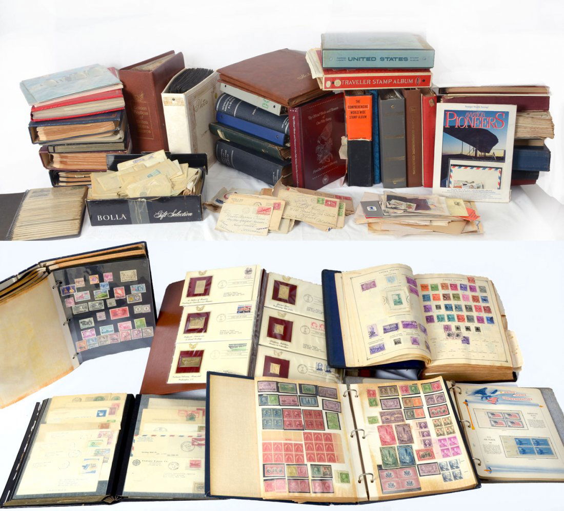 LARGE STAMP COLLECTION INCLUDING 22KT STAMPS