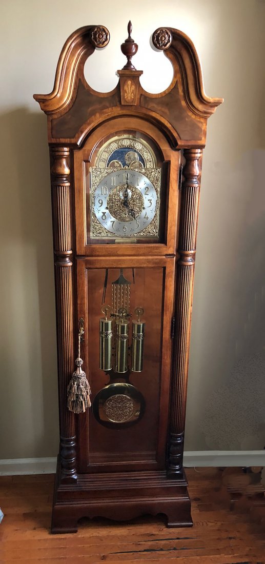 HOWARD MILLER OAK GRANDFATHER CLOCK