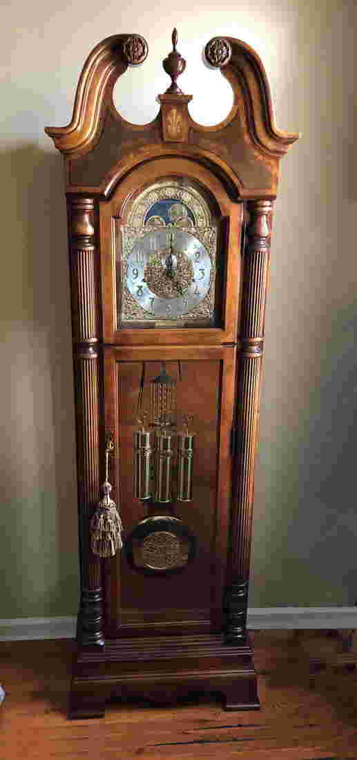 HOWARD MILLER OAK GRANDFATHER CLOCK