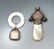 2 PC. STERLING WHISTLE AND BABY RATTLE