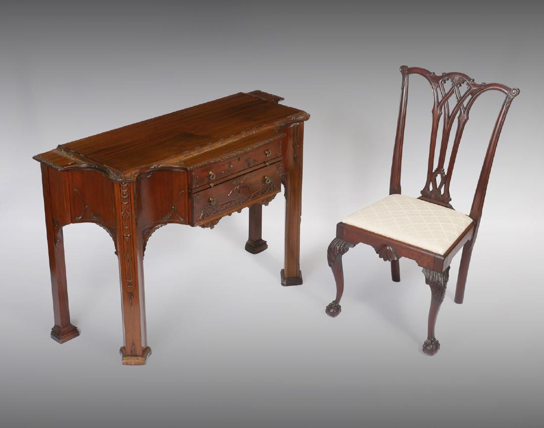 2 Pc Chinese Chippendale Writing Desk Chair Dec 16 2018