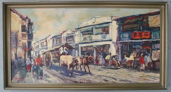 KOEMPOEL INDONESIAN MARKET PAINTING
