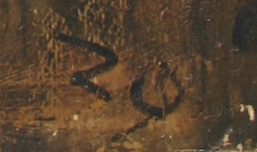 EXPRESSIONIST AMARYLIS PAINTING ILLEGIBLY SIGNED - 2