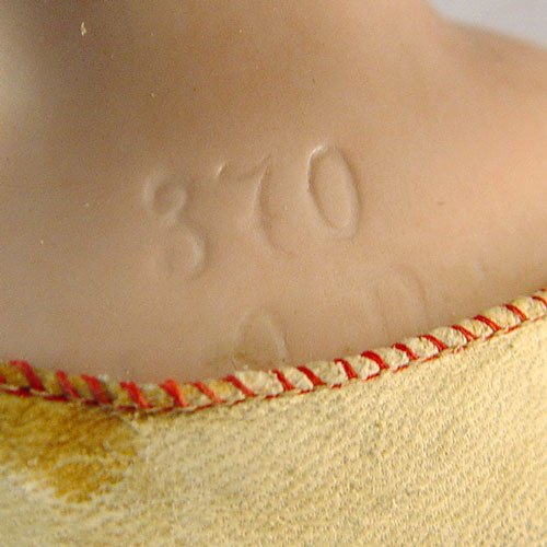 BISQUE PORCELAIN SHOULDER HEAD DOLL - 6