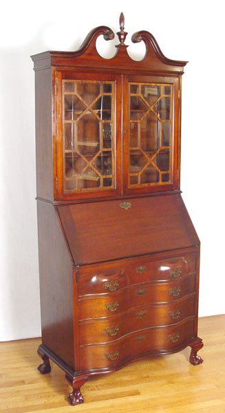 MADDOX MAHOGANY BOOKCASE SECRETARY