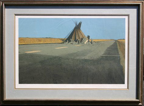 JERRY WAYNE DOWNS INDIAN SERIOGRAPH