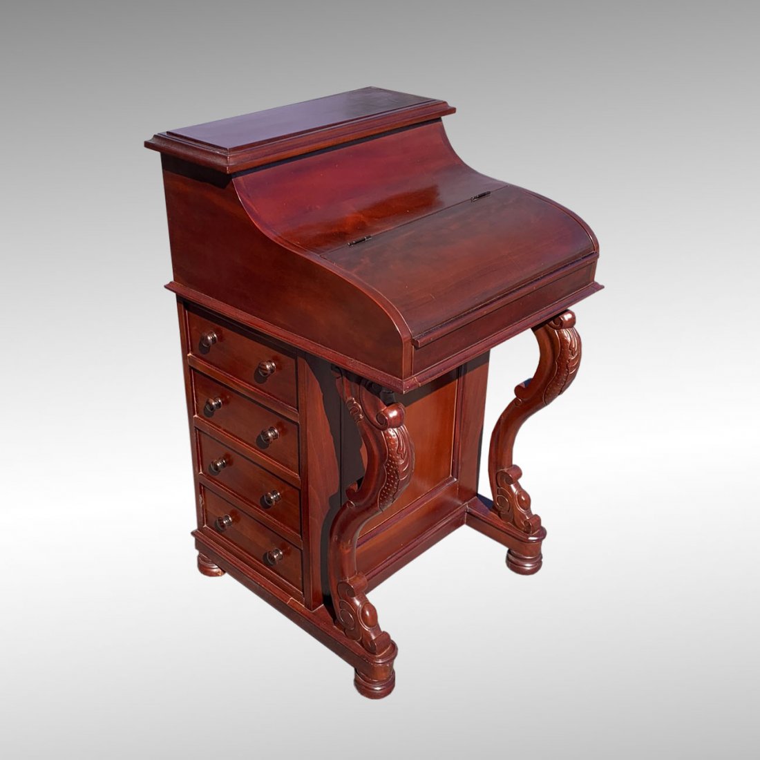 MAHOGANY METAMORPHIC DAVENPORT DESK