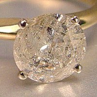 1.48 CT. DIAMOND SOLITAIRE RING 14K YG size 5 - 2