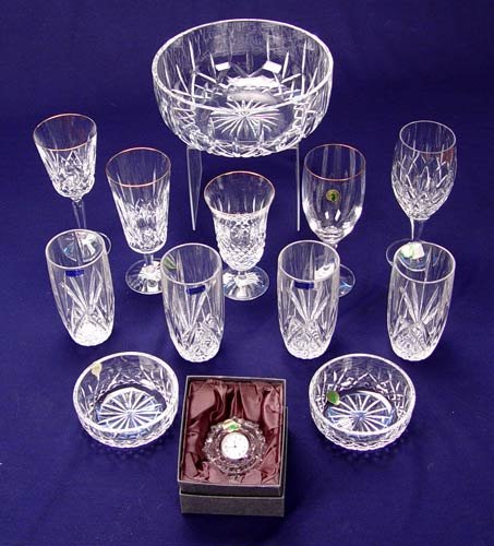 ASSORTED WATERFORD CRYSTAL LOT WITH ORIGINAL BOX
