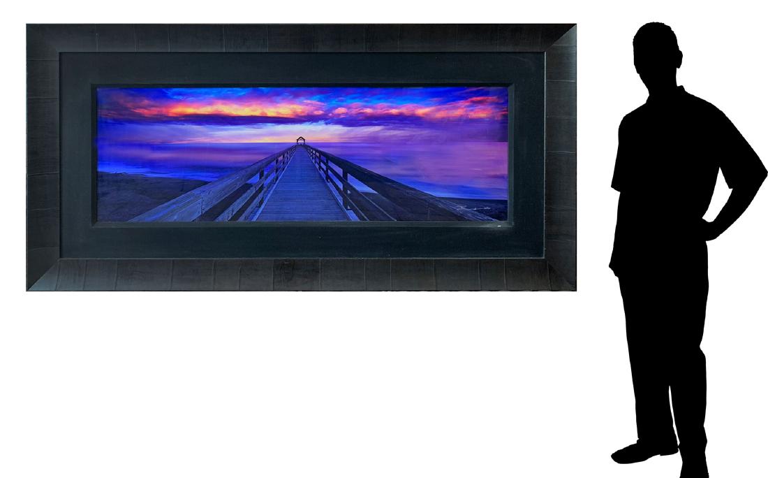 LARGE PETER LIK PANORAMIC PHOTO "SUNSET DREAMS": LIK, Peter, (Australian, 1959): "Sunset Dreams", Photograph, sight size 18.50" x 58.50", signed lower right and numbered 341/950, custom frame 37" x 76.50". COA verso
